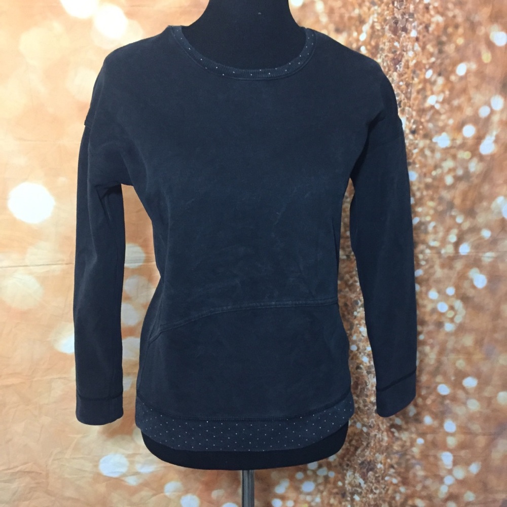 Lululemon Keep Up Crew Black Pullover Sweatshirt sweater - Picture 5 of 11
